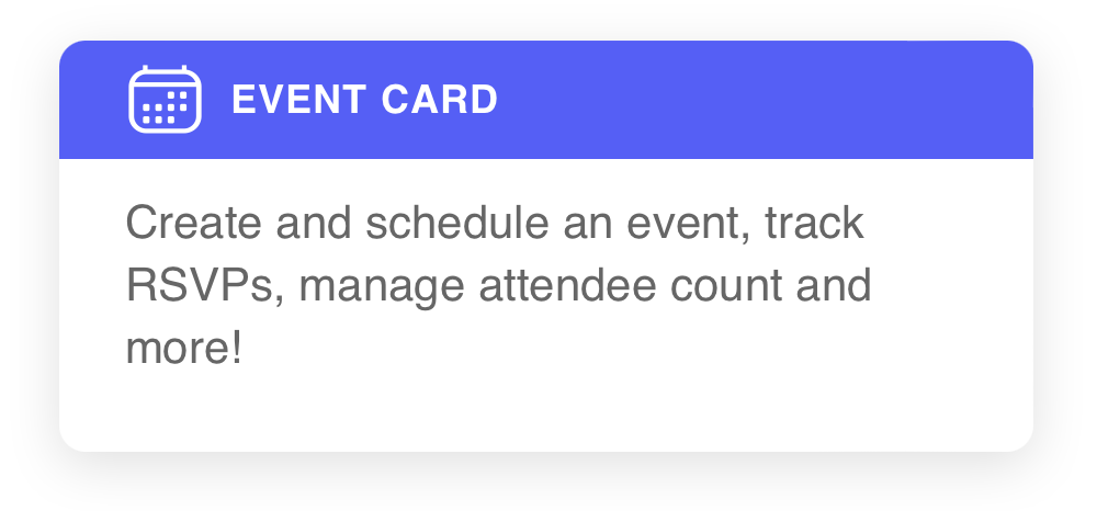Event card option