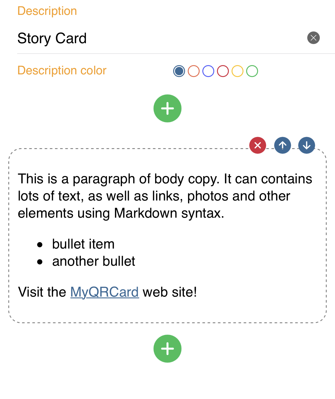 Paragraph component content shown formatted